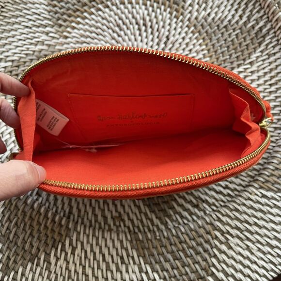 Anthro X Anna Harlow Russo Monogram Crescent Pouch NWT - Picture 2 of 6